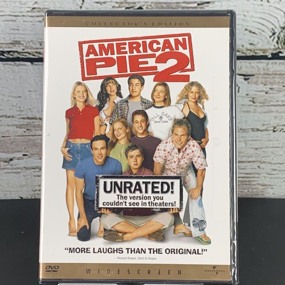 American Pie 2 (DVD, 2001) NEW Jason Biggs, Chris Klein, Tara Reid, Mena Suvariβ